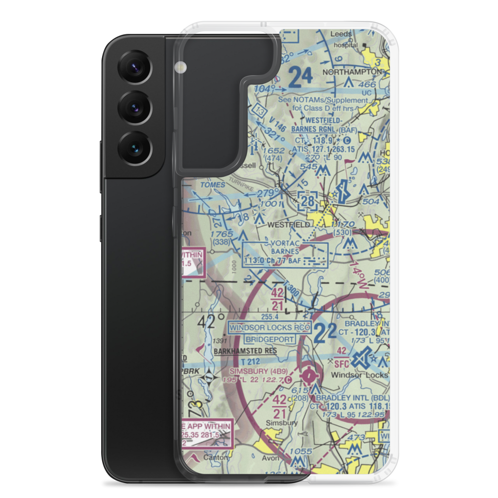 Cannizzaro Field (28MA) VFR Sectional Samsung Case Samsung Galaxy S22 Plus model shown