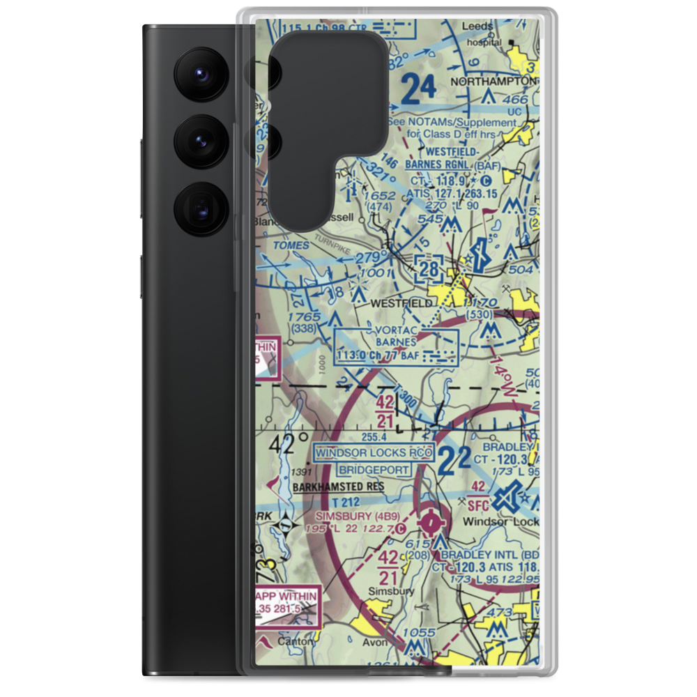 Cannizzaro Field (28MA) VFR Sectional Samsung Case Samsung Galaxy S22 Ultra model shown