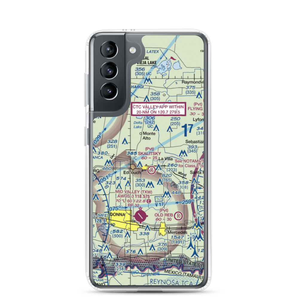 Cannon Aviation Airport (6XS5) VFR Sectional Samsung Case Samsung Galaxy S21 model shown