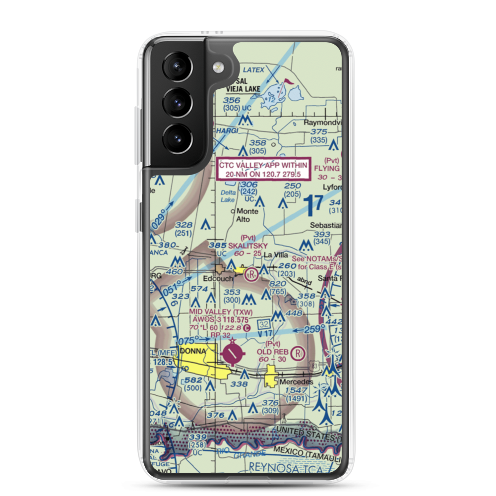 Cannon Aviation Airport (6XS5) VFR Sectional Samsung Case Samsung Galaxy S21 Plus model shown