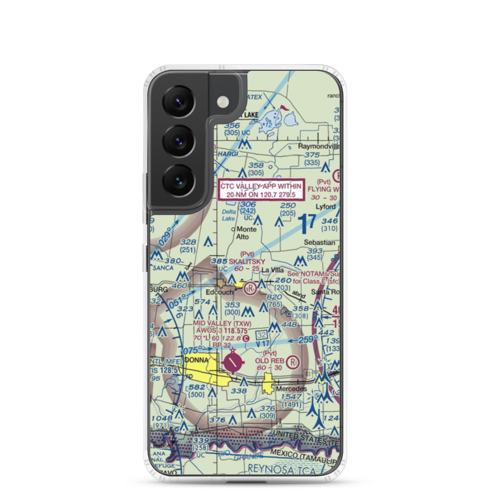 Cannon Aviation Airport (6XS5) VFR Sectional Samsung Case Samsung Galaxy S22 model shown