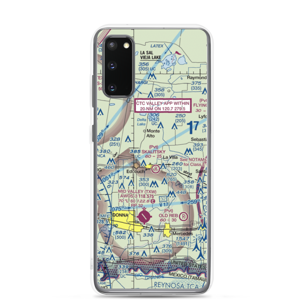 Cannon Aviation Airport (6XS5) VFR Sectional Samsung Case Samsung Galaxy S20 model shown