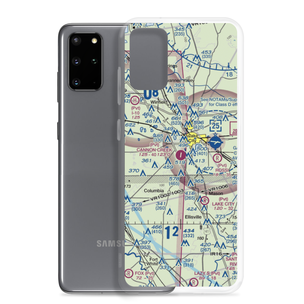 Cannon Creek Airpark (15FL) VFR Sectional Samsung Case Samsung Galaxy S20 Plus model shown