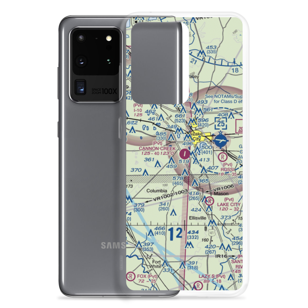 Cannon Creek Airpark (15FL) VFR Sectional Samsung Case Samsung Galaxy S20 Ultra model shown