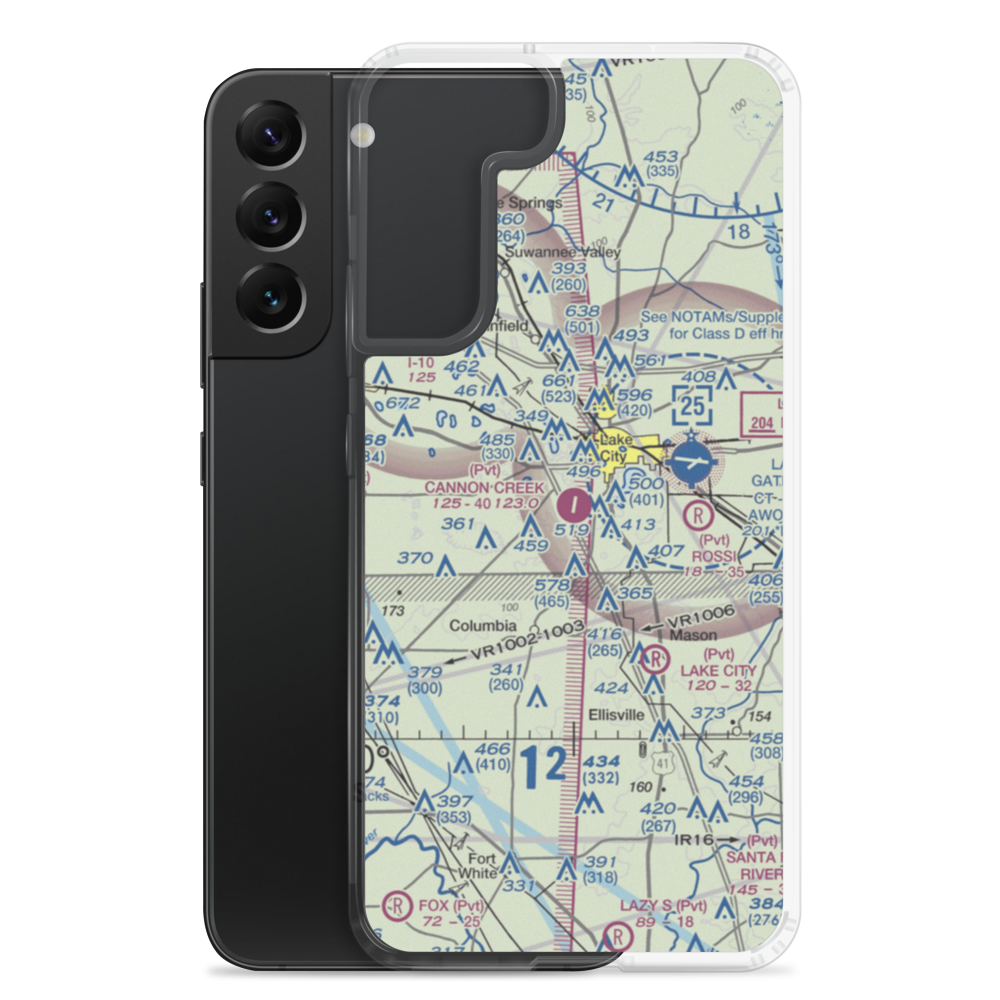Cannon Creek Airpark (15FL) VFR Sectional Samsung Case Samsung Galaxy S22 Plus model shown