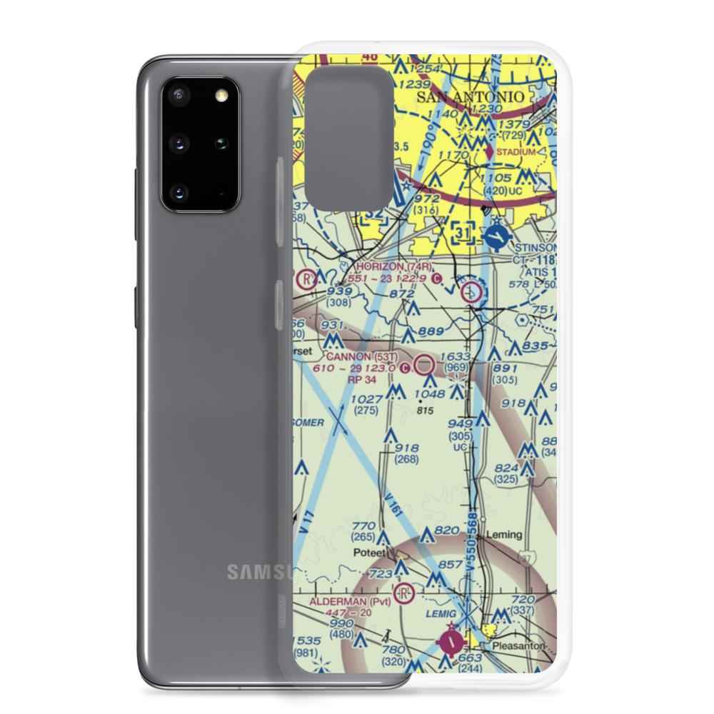 Cannon Field (53TX) VFR Sectional Samsung Case Samsung Galaxy S20 Plus model shown