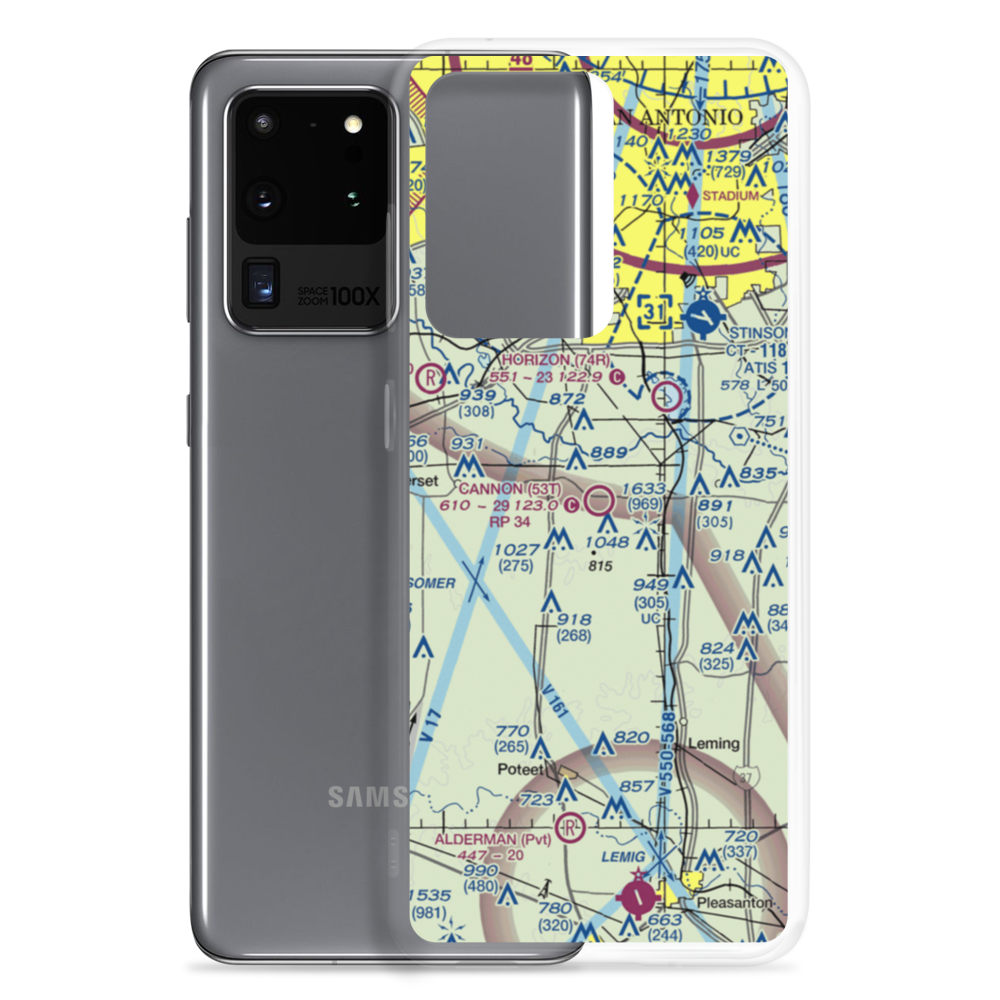 Cannon Field (53TX) VFR Sectional Samsung Case Samsung Galaxy S20 Ultra model shown