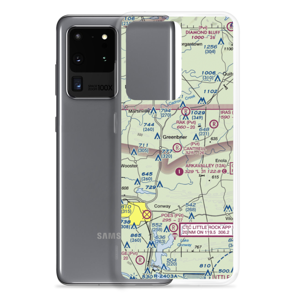 Cantrell Farms Airport (AR06) VFR Sectional Samsung Case Samsung Galaxy S20 Ultra model shown