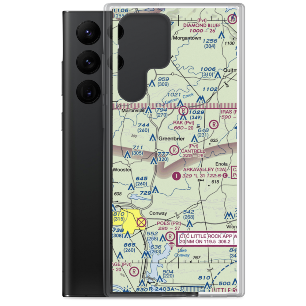 Cantrell Farms Airport (AR06) VFR Sectional Samsung Case Samsung Galaxy S22 Ultra model shown