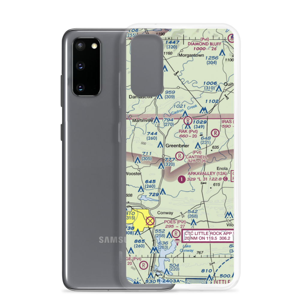 Cantrell Farms Airport (AR06) VFR Sectional Samsung Case Samsung Galaxy S20 model shown
