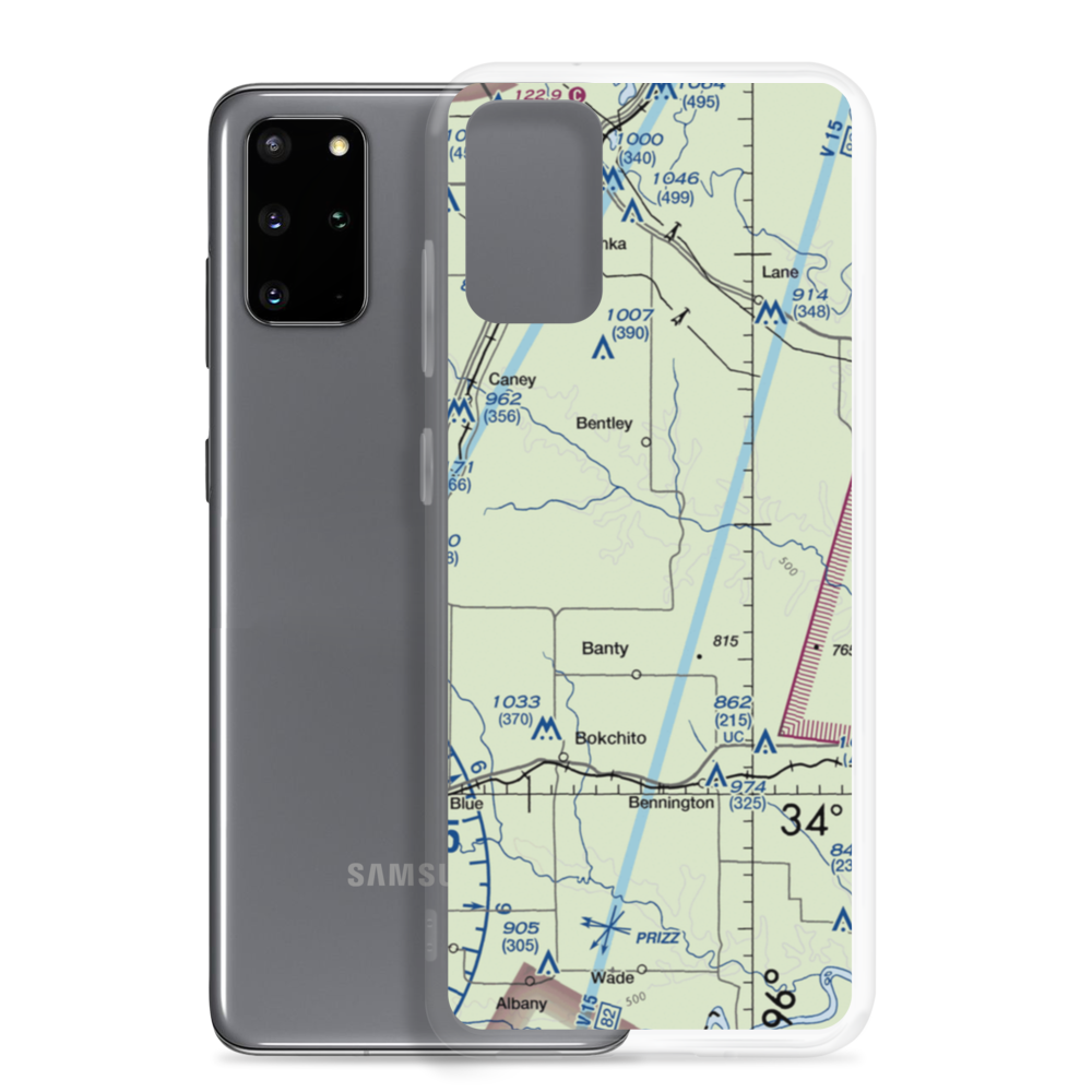 Canyon Springs Ranch Airport (OK44) VFR Sectional Samsung Case Samsung Galaxy S20 Plus model shown