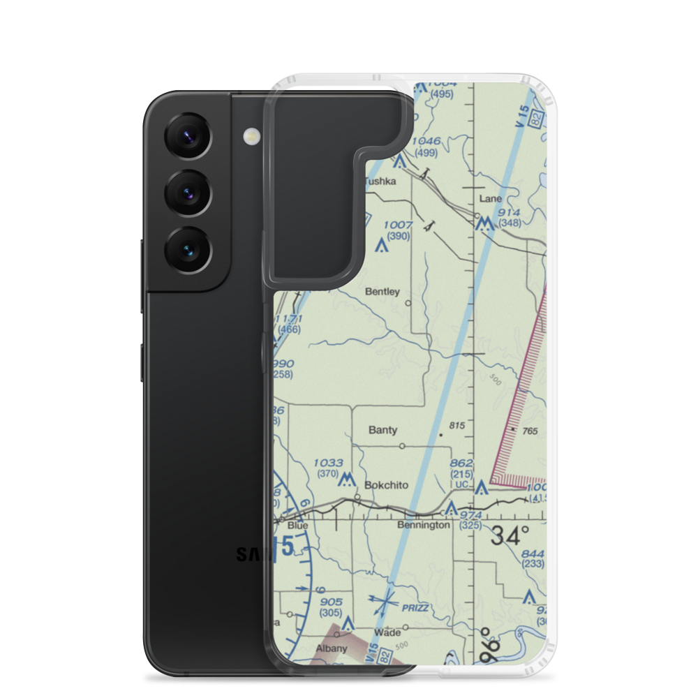 Canyon Springs Ranch Airport (OK44) VFR Sectional Samsung Case Samsung Galaxy S22 model shown