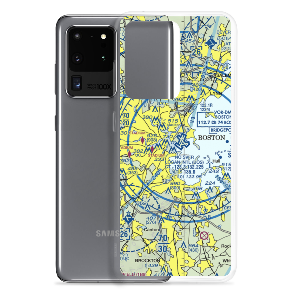Cape Air Seaplanes on Boston Harbor Seaplane Base (MA87) VFR Sectional Samsung Case Samsung Galaxy S20 Ultra model shown