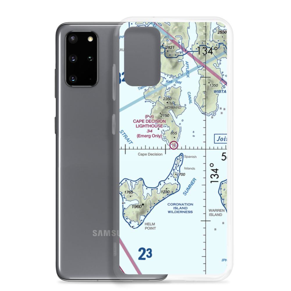 Cape Decision C. G. Heliport (CDE) VFR Sectional Samsung Case Samsung Galaxy S20 Plus model shown