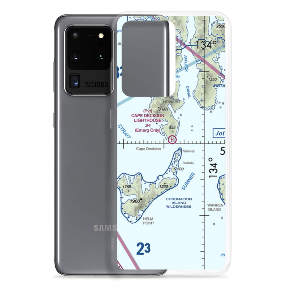 Cape Decision C. G. Heliport (CDE) VFR Sectional Samsung Case Samsung Galaxy S20 Ultra model shown