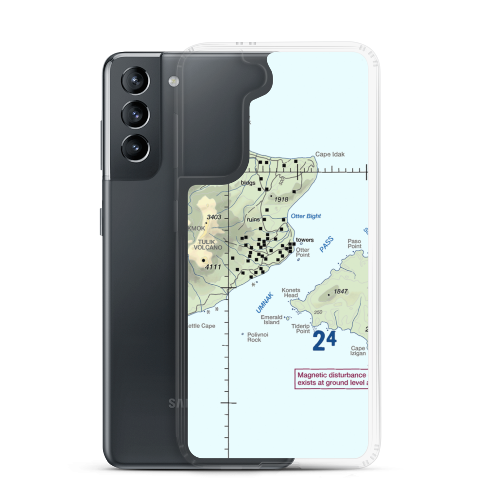 Cape Field at Fort Glenn (US-0256) VFR Sectional Samsung Case Samsung Galaxy S21 model shown