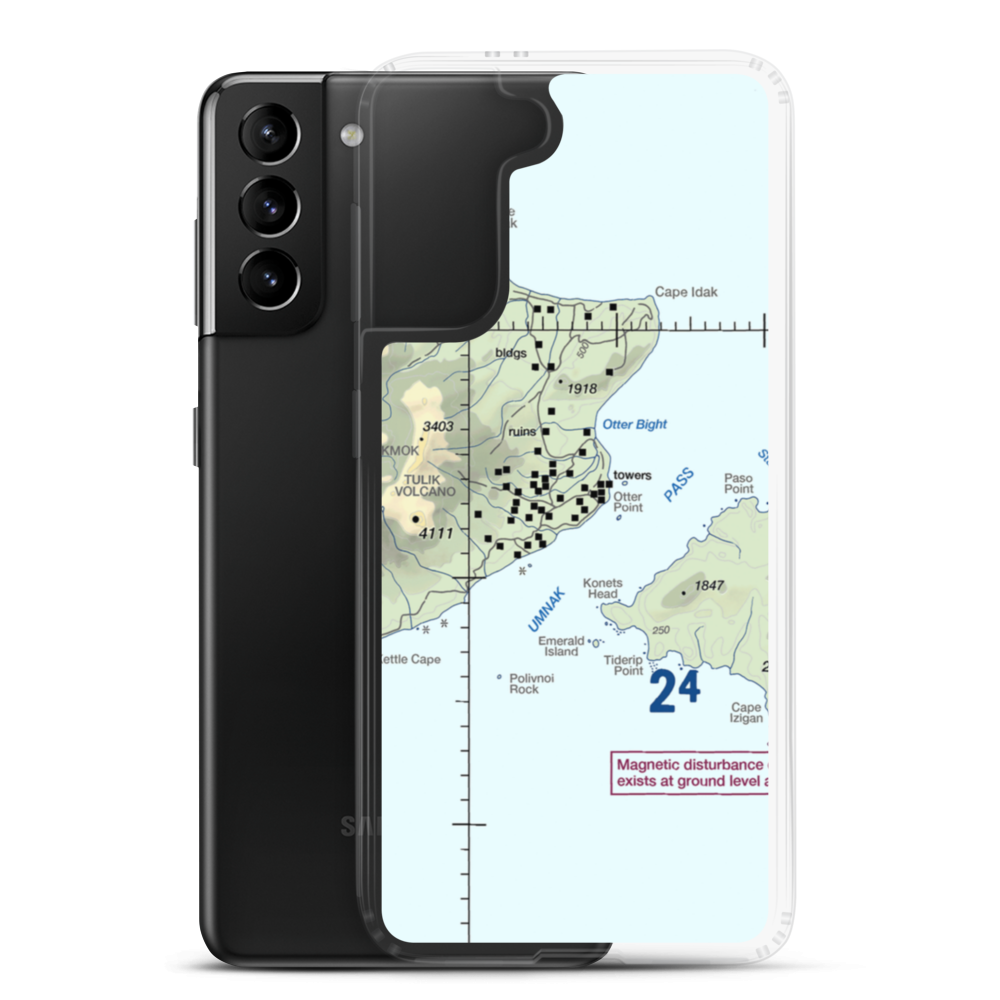 Cape Field at Fort Glenn (US-0256) VFR Sectional Samsung Case Samsung Galaxy S21 Plus model shown
