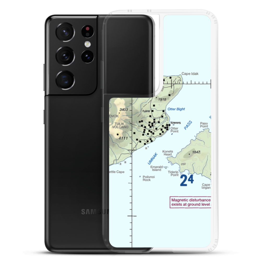 Cape Field at Fort Glenn (US-0256) VFR Sectional Samsung Case Samsung Galaxy S21 Ultra model shown
