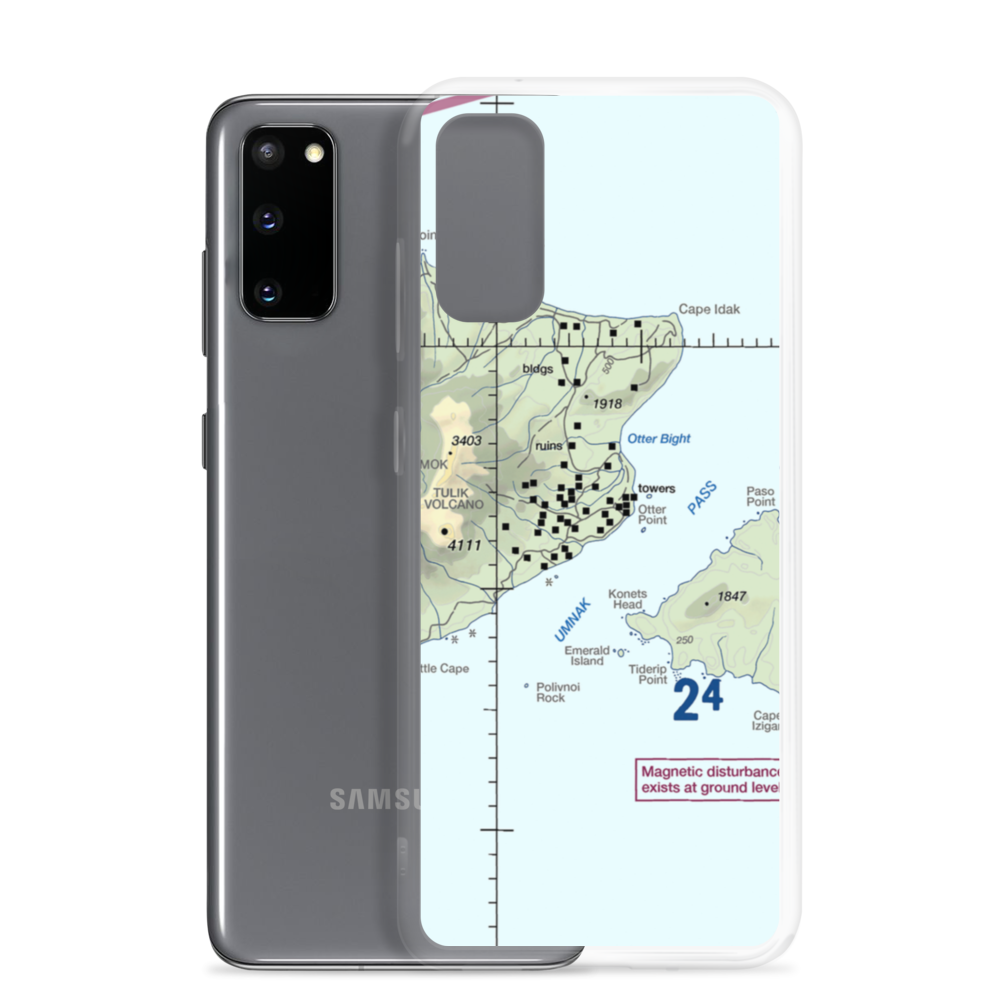 Cape Field at Fort Glenn (US-0256) VFR Sectional Samsung Case Samsung Galaxy S20 model shown