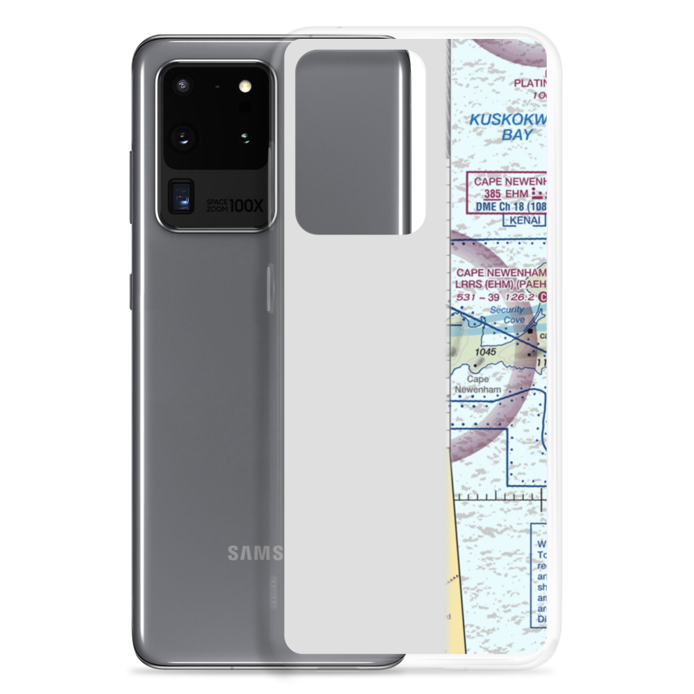 Cape Newenham LRRS Airport (EHM) VFR Sectional Samsung Case Samsung Galaxy S20 Ultra model shown