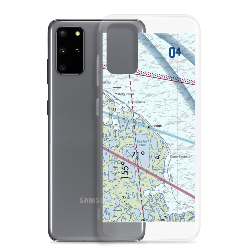 Cape Simpson (A40) VFR Sectional Samsung Case Samsung Galaxy S20 Plus model shown
