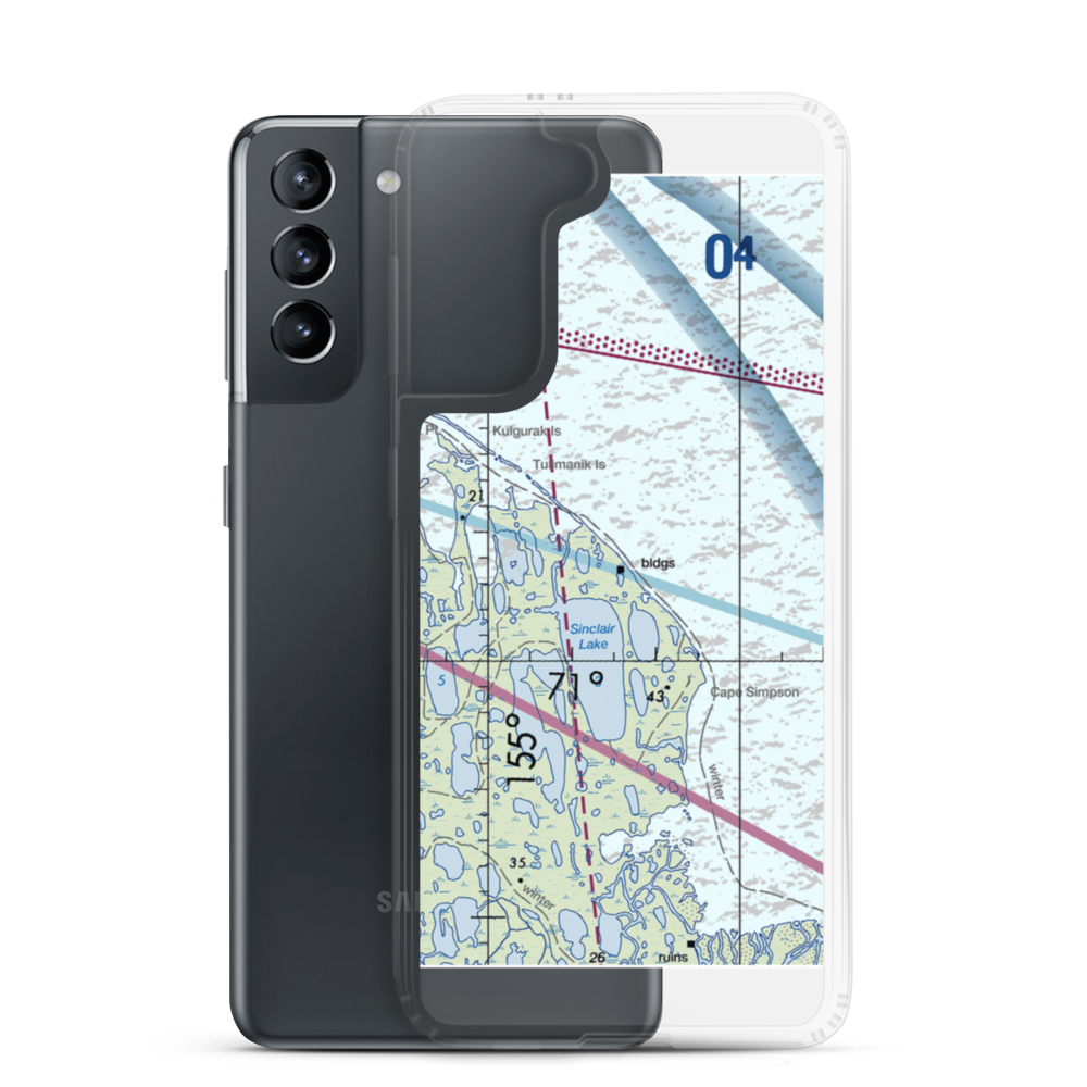 Cape Simpson (A40) VFR Sectional Samsung Case Samsung Galaxy S21 model shown