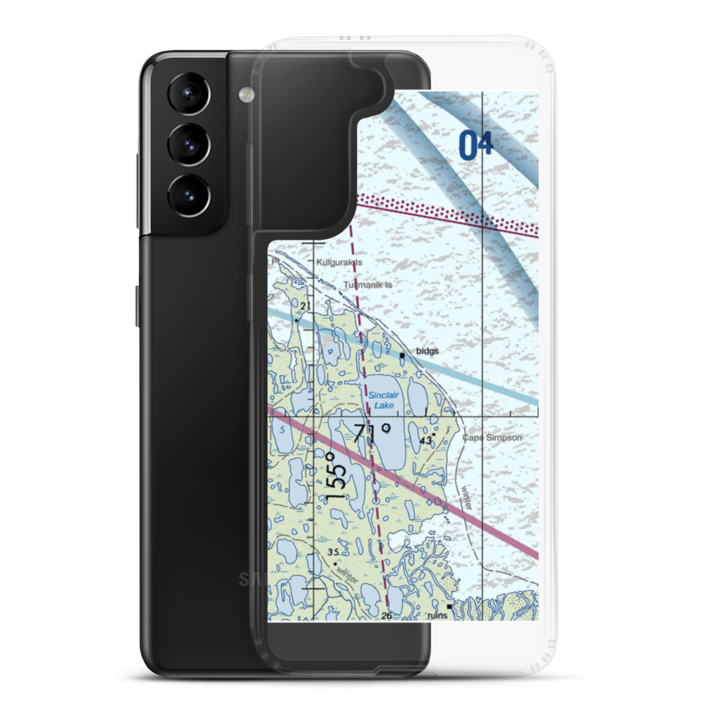 Cape Simpson (A40) VFR Sectional Samsung Case Samsung Galaxy S21 Plus model shown