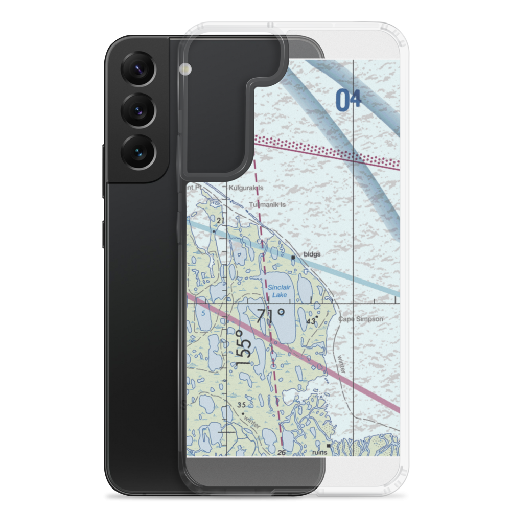 Cape Simpson (A40) VFR Sectional Samsung Case Samsung Galaxy S22 Plus model shown