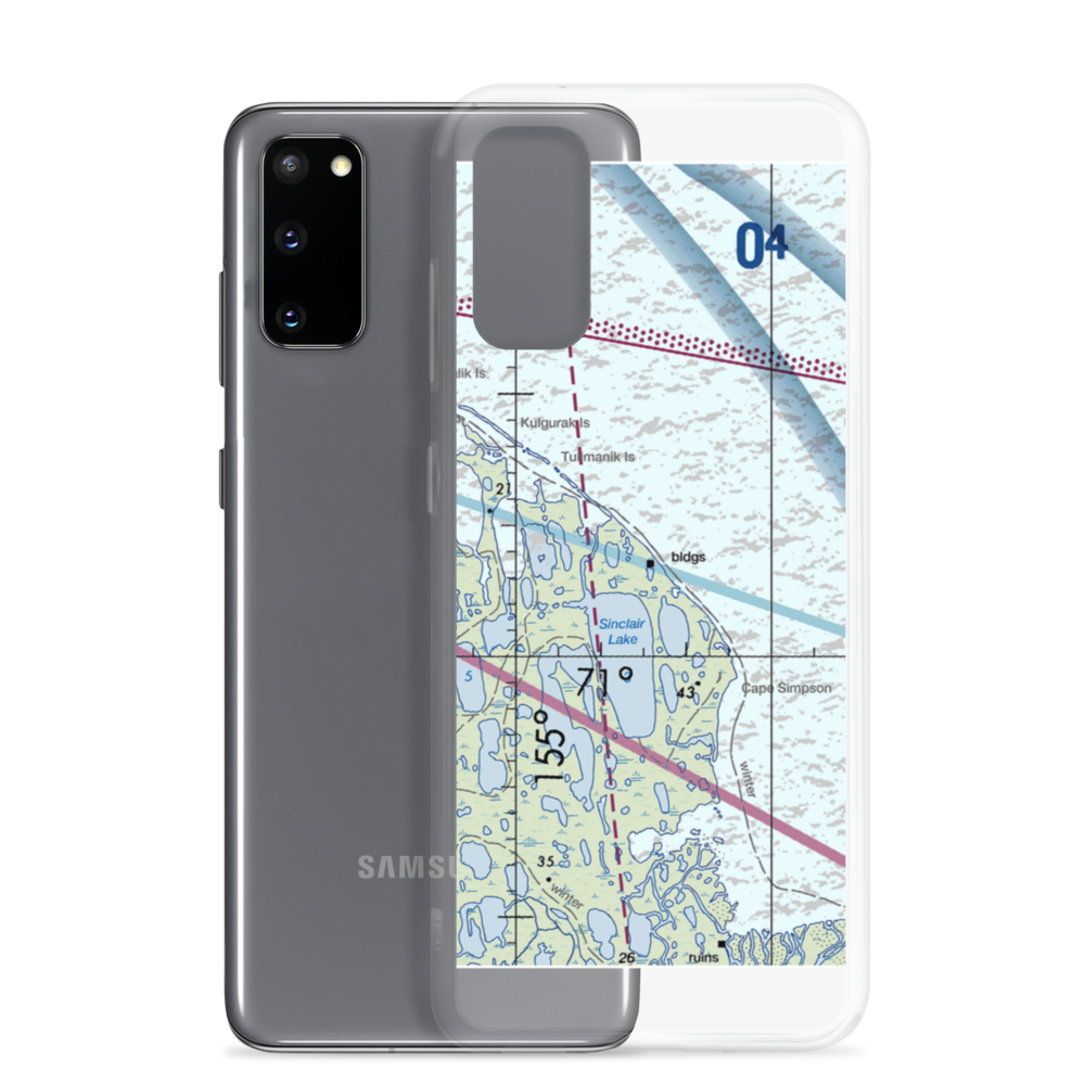 Cape Simpson (A40) VFR Sectional Samsung Case Samsung Galaxy S20 model shown