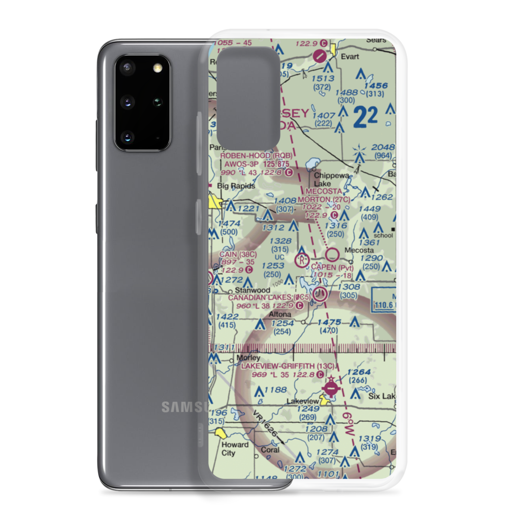 Capen Airport (2MI9) VFR Sectional Samsung Case Samsung Galaxy S20 Plus model shown