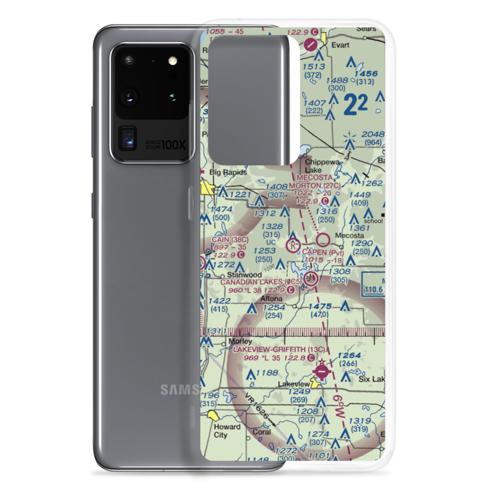 Capen Airport (2MI9) VFR Sectional Samsung Case Samsung Galaxy S20 Ultra model shown