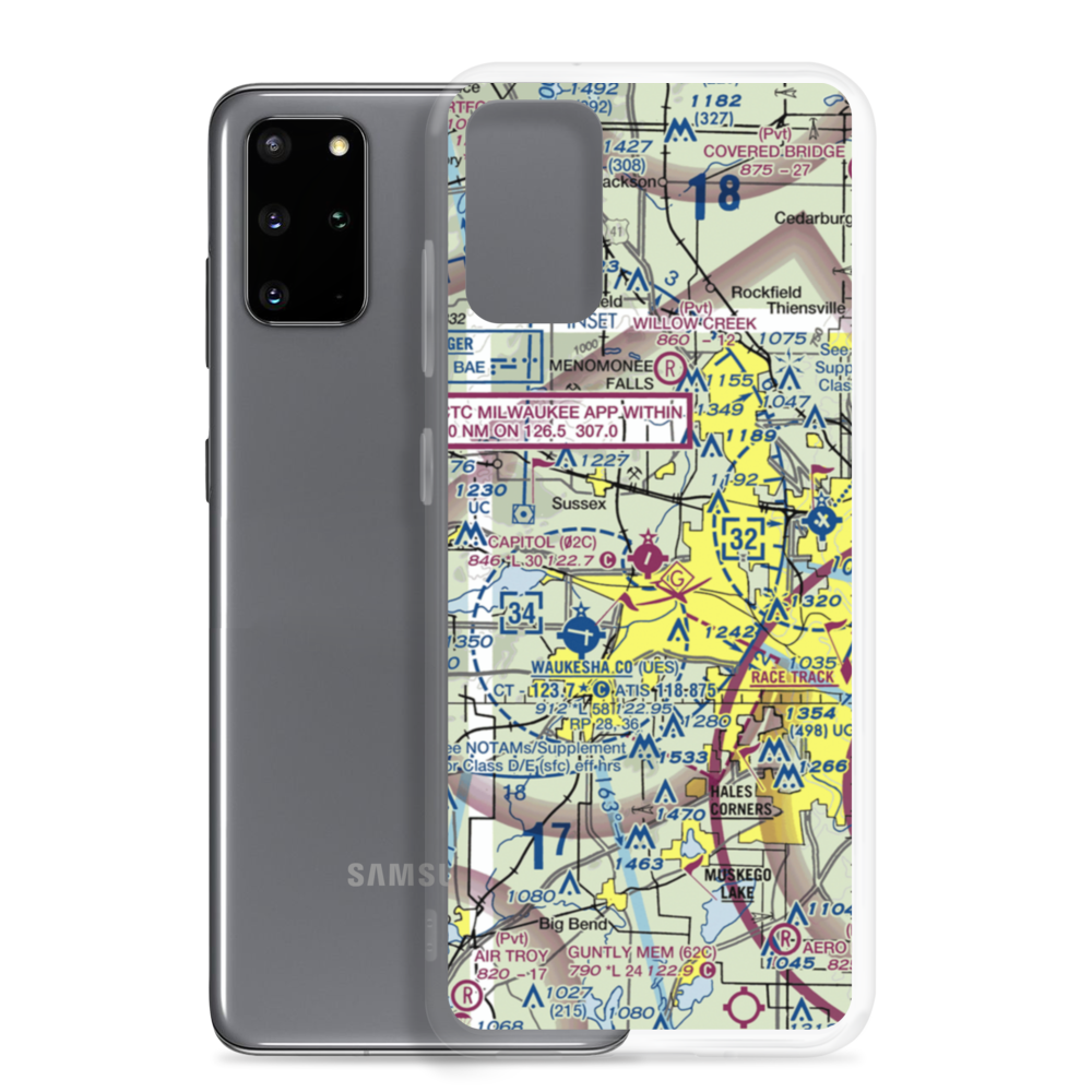 Capitol Airport (02C) VFR Sectional Samsung Case Samsung Galaxy S20 Plus model shown