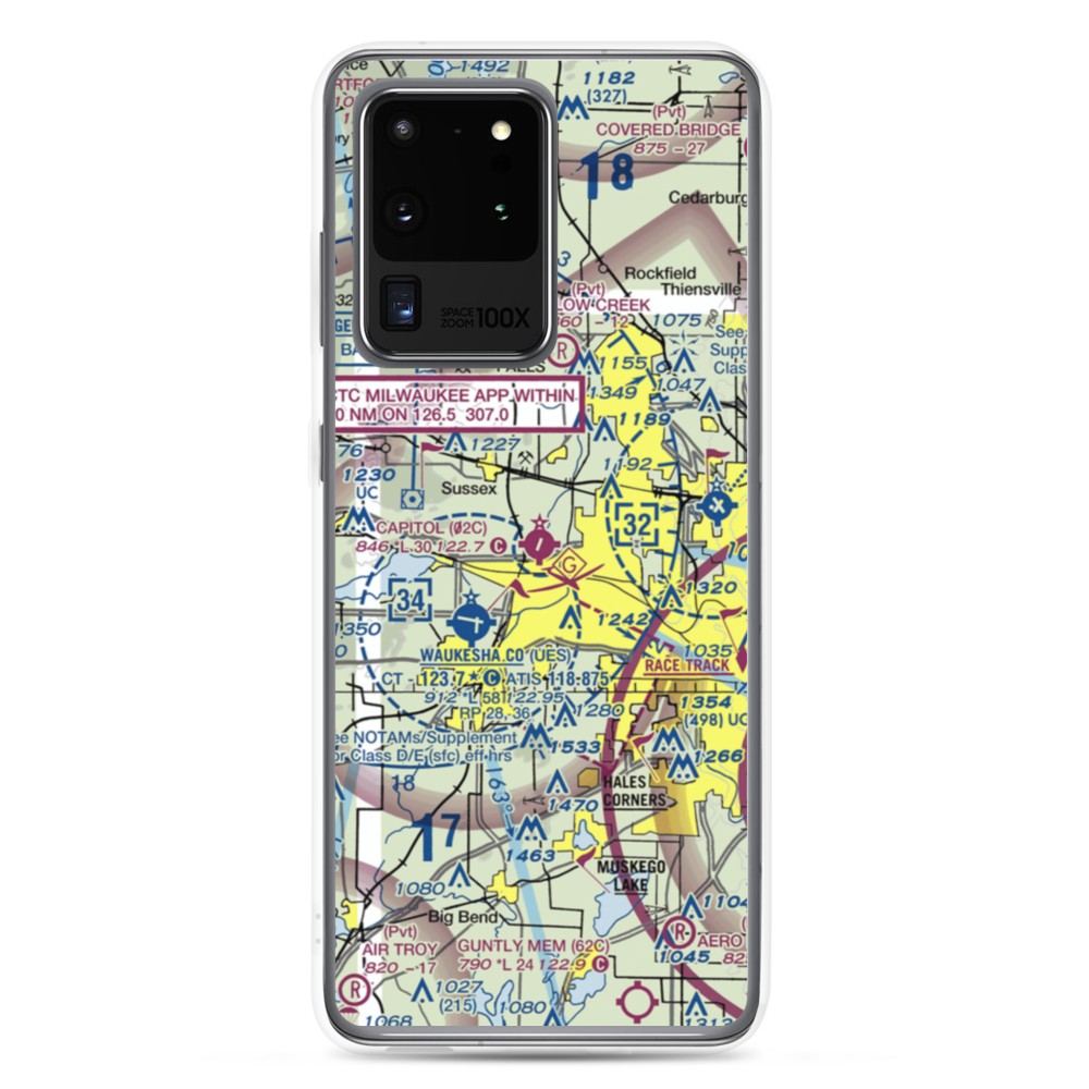Capitol Airport (02C) VFR Sectional Samsung Case Samsung Galaxy S20 Ultra model shown