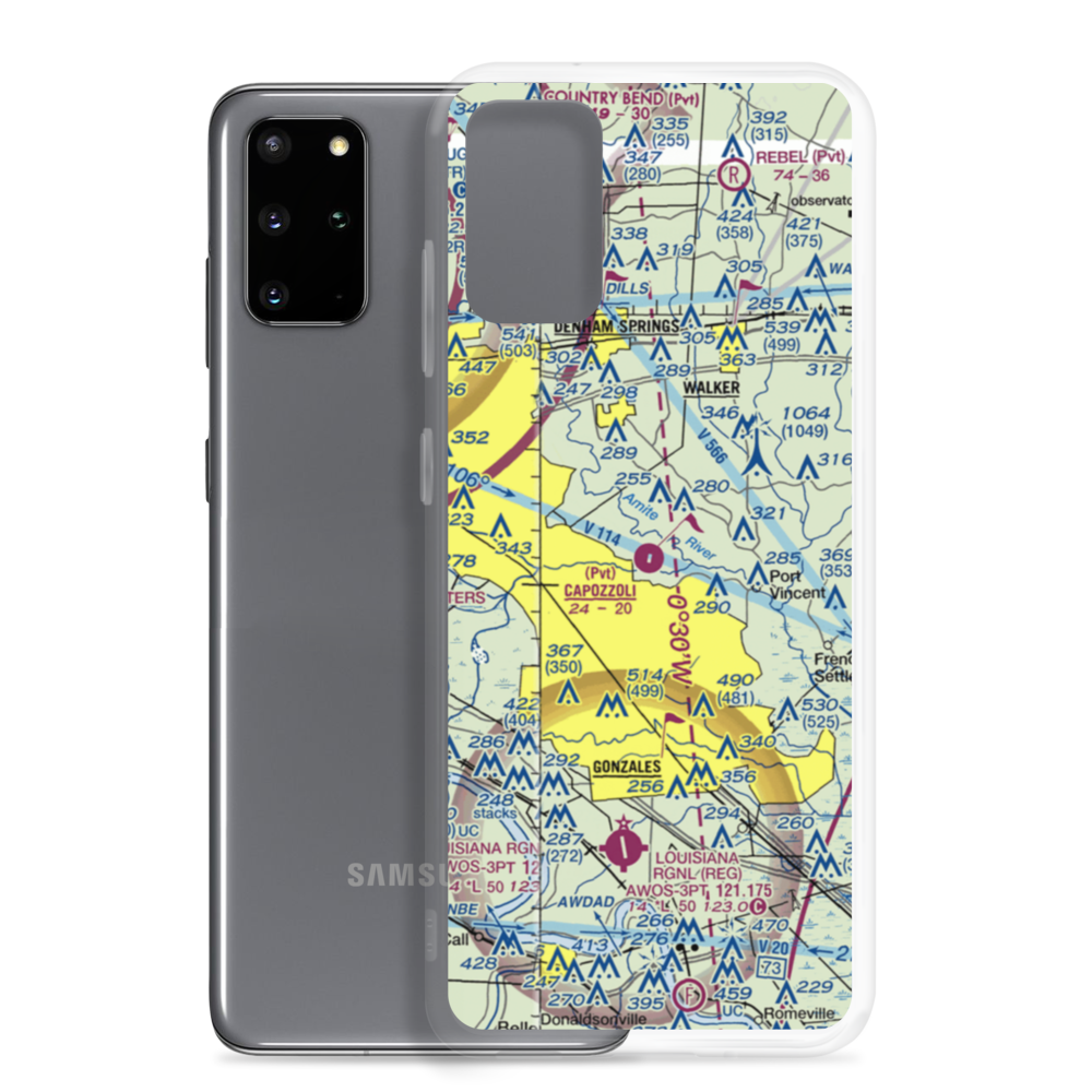 Capozzoli Airport (6LA2) VFR Sectional Samsung Case Samsung Galaxy S20 Plus model shown