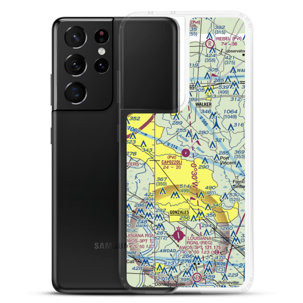 Capozzoli Airport (6LA2) VFR Sectional Samsung Case Samsung Galaxy S21 Ultra model shown