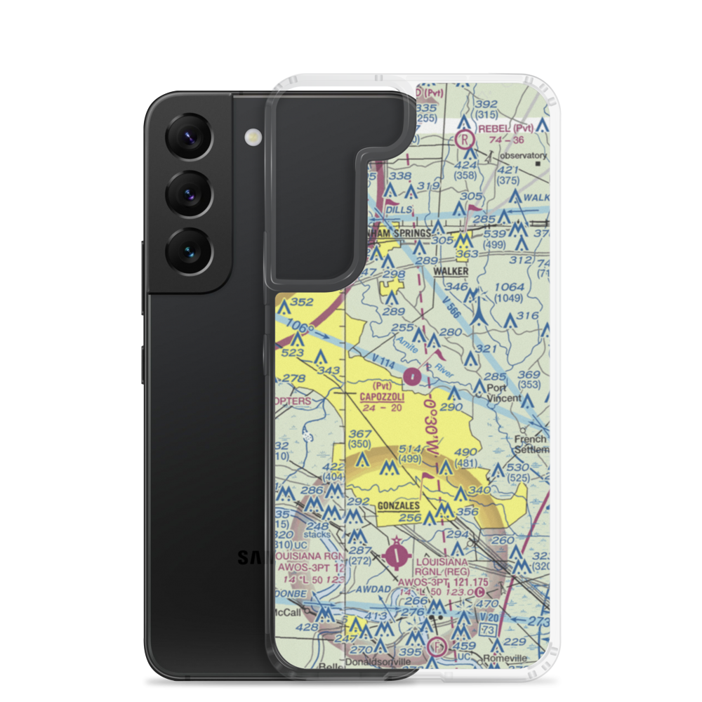 Capozzoli Airport (6LA2) VFR Sectional Samsung Case Samsung Galaxy S22 model shown