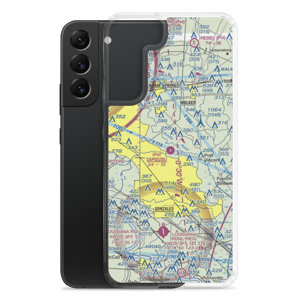 Capozzoli Airport (6LA2) VFR Sectional Samsung Case Samsung Galaxy S22 Plus model shown