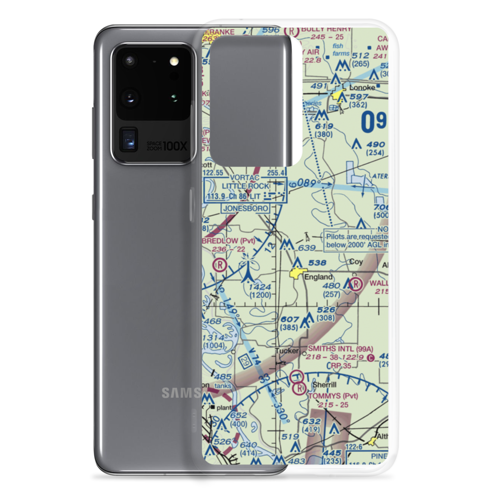 Capps Airport (US-0065) VFR Sectional Samsung Case Samsung Galaxy S20 Ultra model shown