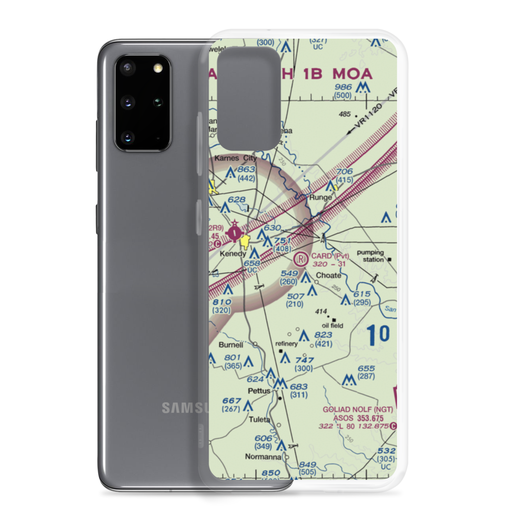 Card Airfield (4XA2) VFR Sectional Samsung Case Samsung Galaxy S20 Plus model shown