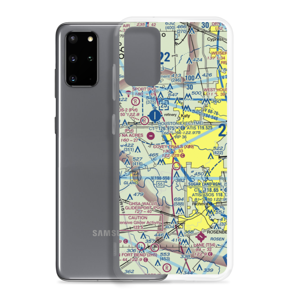 Cardiff Brothers Airport (US-0240) VFR Sectional Samsung Case Samsung Galaxy S20 Plus model shown