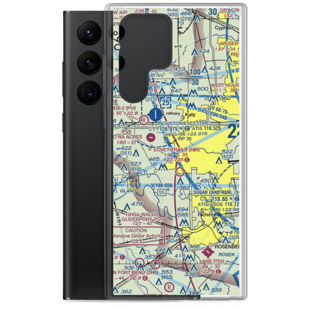 Cardiff Brothers Airport (US-0240) VFR Sectional Samsung Case Samsung Galaxy S22 Ultra model shown