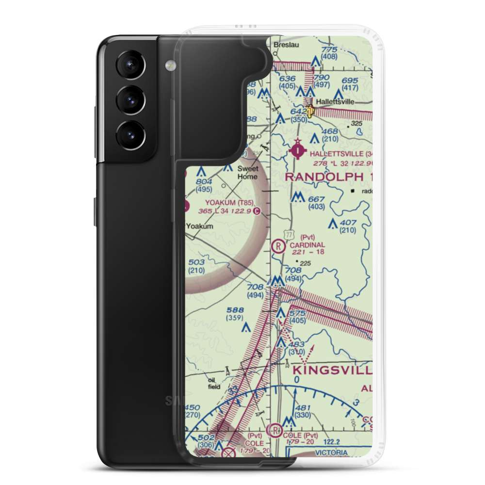 Cardinal Field (XS95) VFR Sectional Samsung Case Samsung Galaxy S21 Plus model shown