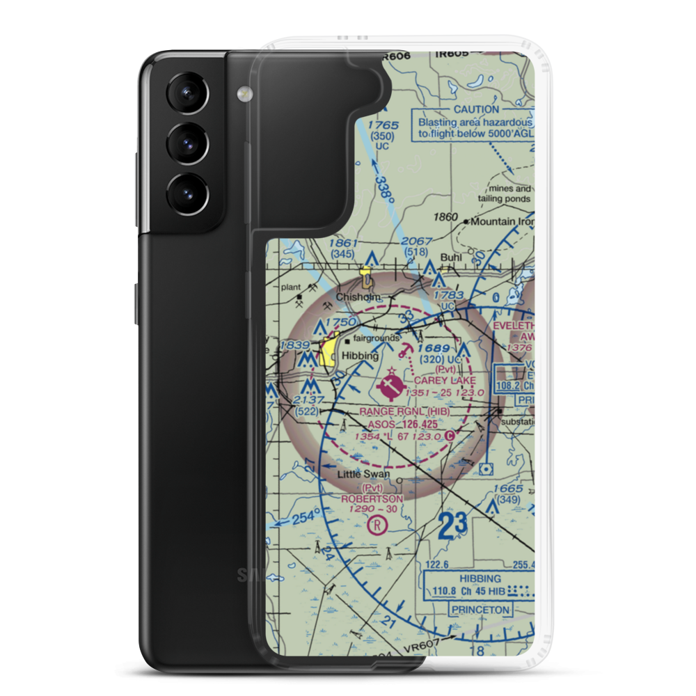 Carey Lake Seaplane Base (9MN0) VFR Sectional Samsung Case Samsung Galaxy S21 Plus model shown