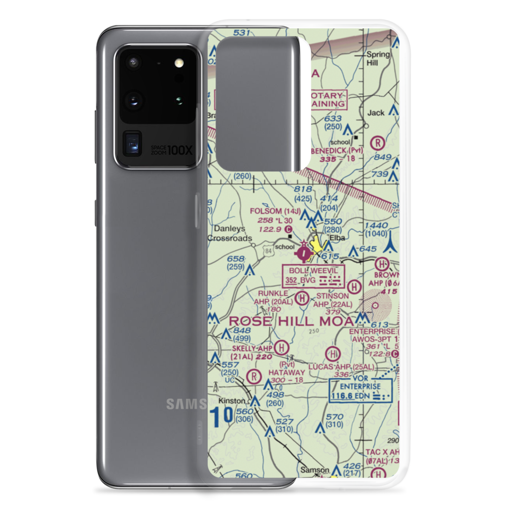 Carl Folsom Airport (14J) VFR Sectional Samsung Case Samsung Galaxy S20 Ultra model shown