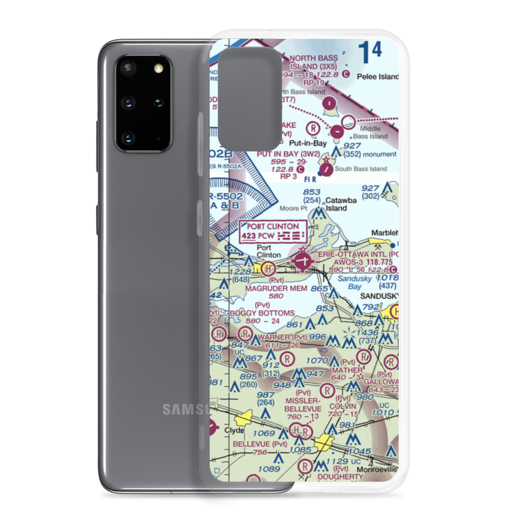 Carl R Keller Field (PCW) VFR Sectional Samsung Case Samsung Galaxy S20 Plus model shown