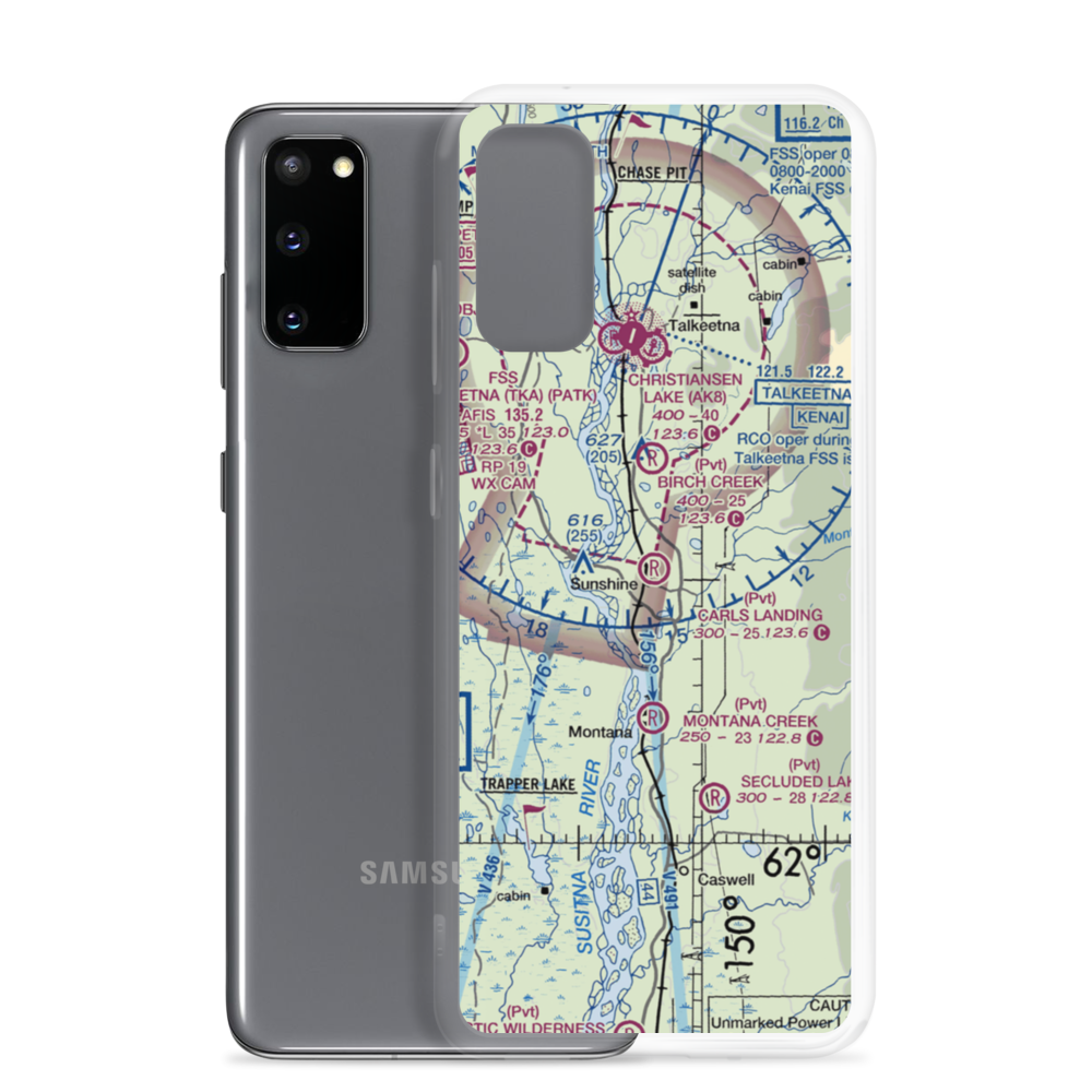 Carl's Landing Airport (AK19) VFR Sectional Samsung Case Samsung Galaxy S20 model shown