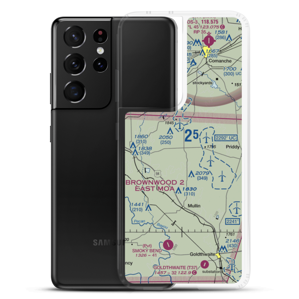 Carlisle Airport (7TE5) VFR Sectional Samsung Case Samsung Galaxy S21 Ultra model shown