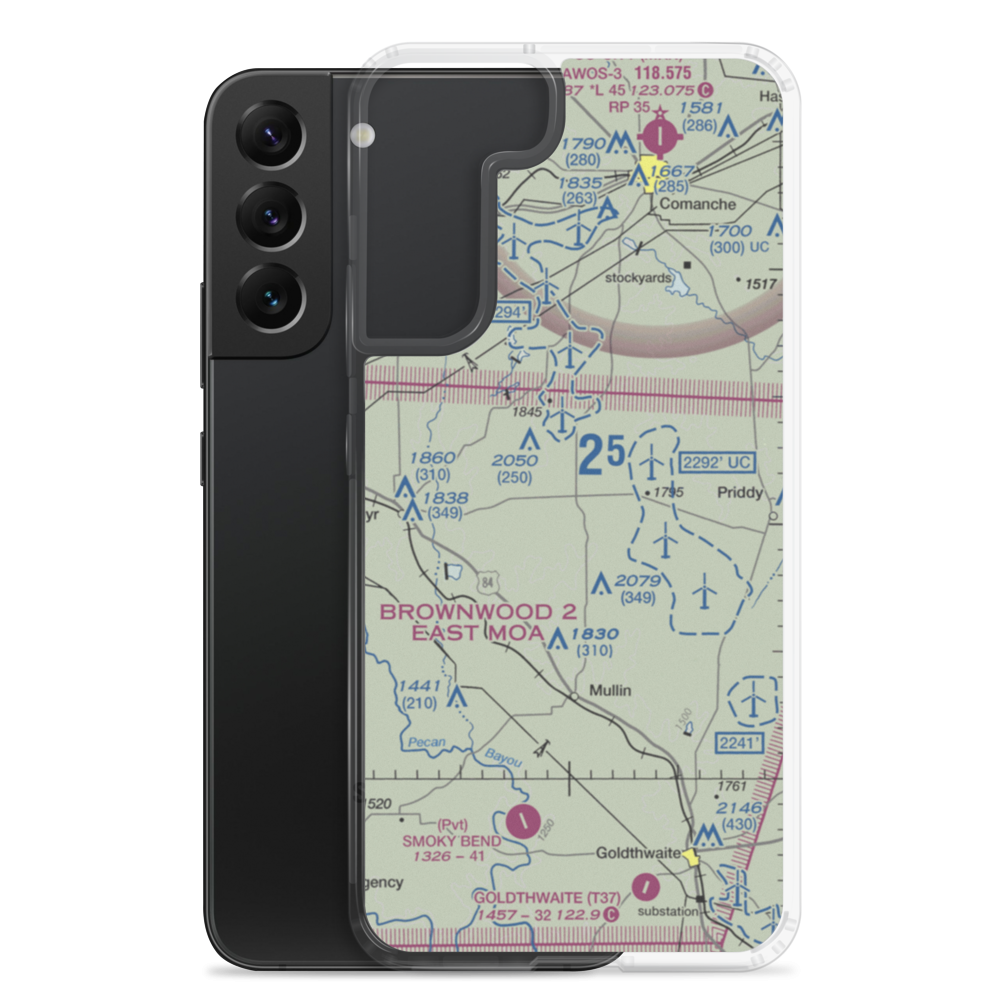 Carlisle Airport (7TE5) VFR Sectional Samsung Case Samsung Galaxy S22 Plus model shown