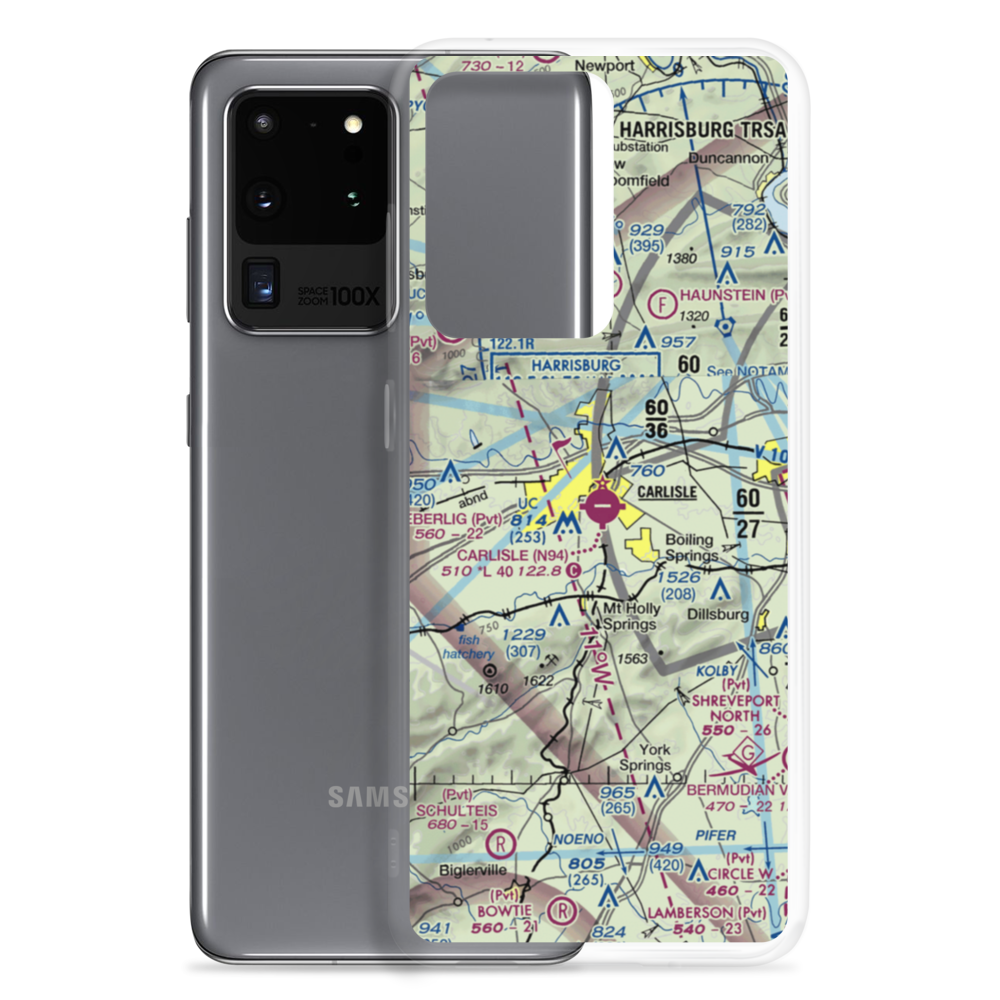 Carlisle Airport (N94) VFR Sectional Samsung Case Samsung Galaxy S20 Ultra model shown