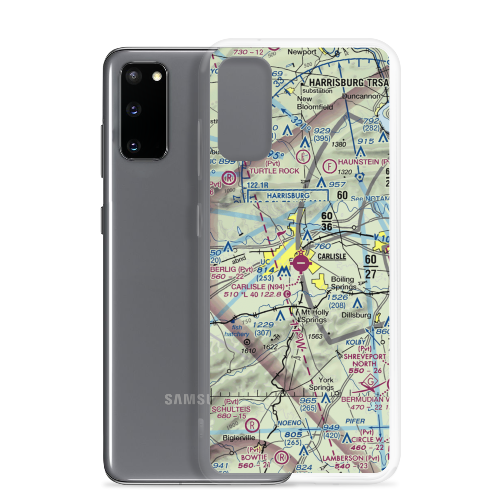 Carlisle Airport (N94) VFR Sectional Samsung Case Samsung Galaxy S20 model shown